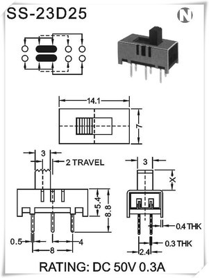 專業(yè)級(jí)電工開(kāi)關(guān)SS-23D25 麥克風(fēng)三檔撥動(dòng)開(kāi)關(guān)在旅游設(shè)備中的可靠應(yīng)用